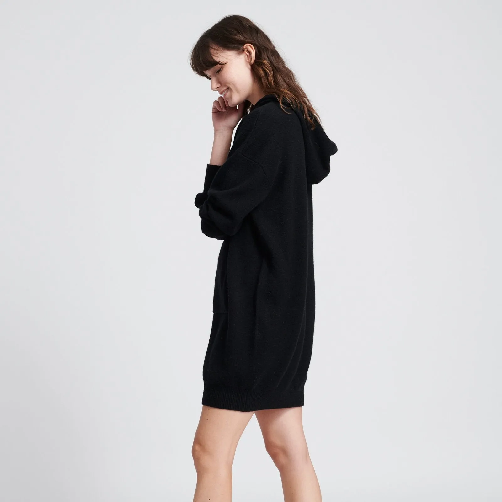 Wool Cashmere Sweatshirt Dress